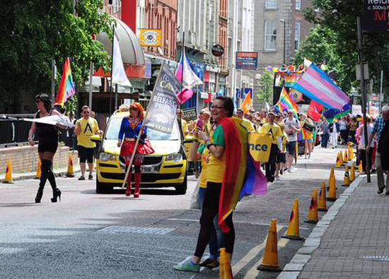 Fonacab at Belfast Pride 2013 (Photo from The Belfast Telegraph)