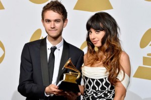 Foxes with Zedd at The Grammy Awards 2014.