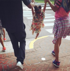 Beyonce with Jay Z & daughter Blue Ivy