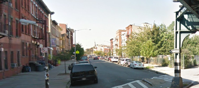 The corner of Putnam Ave. and Broadway, where the attack took place.