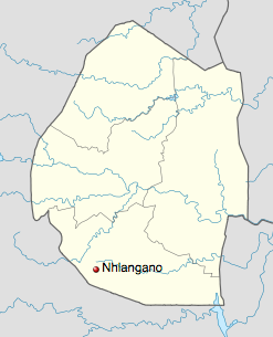 The town of Nhlangano, Swaziland. (Courtesy of Wikipedia)