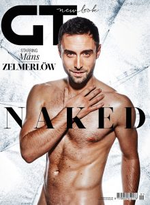 Måns Zelmerlöw naked on the cover of GT magazine after winning the 2015 Eurovision