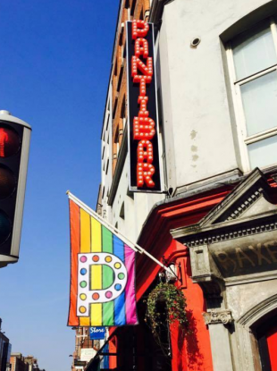 There was a petition to save the Pantibar sign (pictured here on a sunny day)