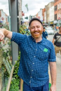 Brother Hubbard Co-Owner, Garrett Fitzgerald on Capel st.