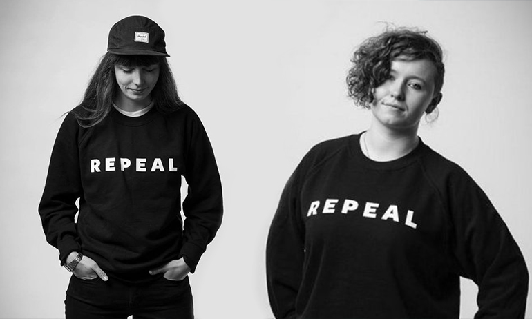 Giant repeal jumper is a great idea for non-binary halloween costumes