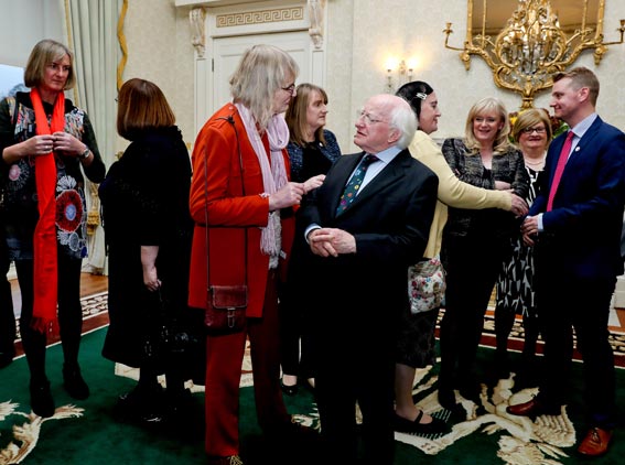 President Higgins Lydia Foy