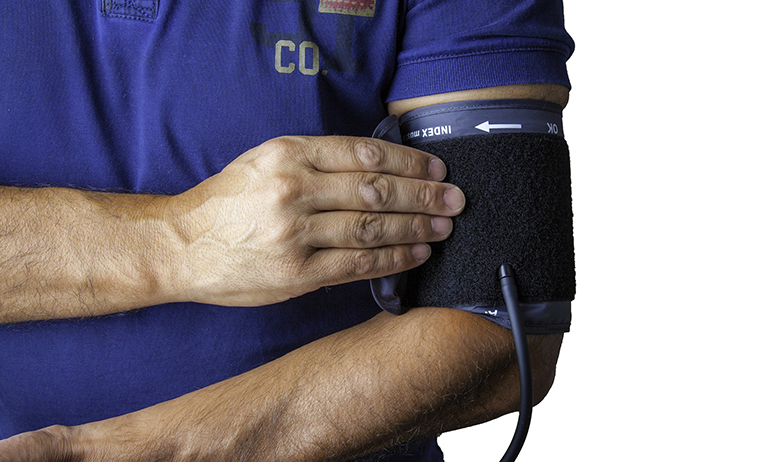 A person getting tested for blood pressure in GCN's guide on where tof buy PrEP online