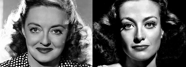 Bette Davis and Joan Crawford who will be played by Susan Sarandon and Jessica Lange in Ryan Murphy's Feuds Tv series