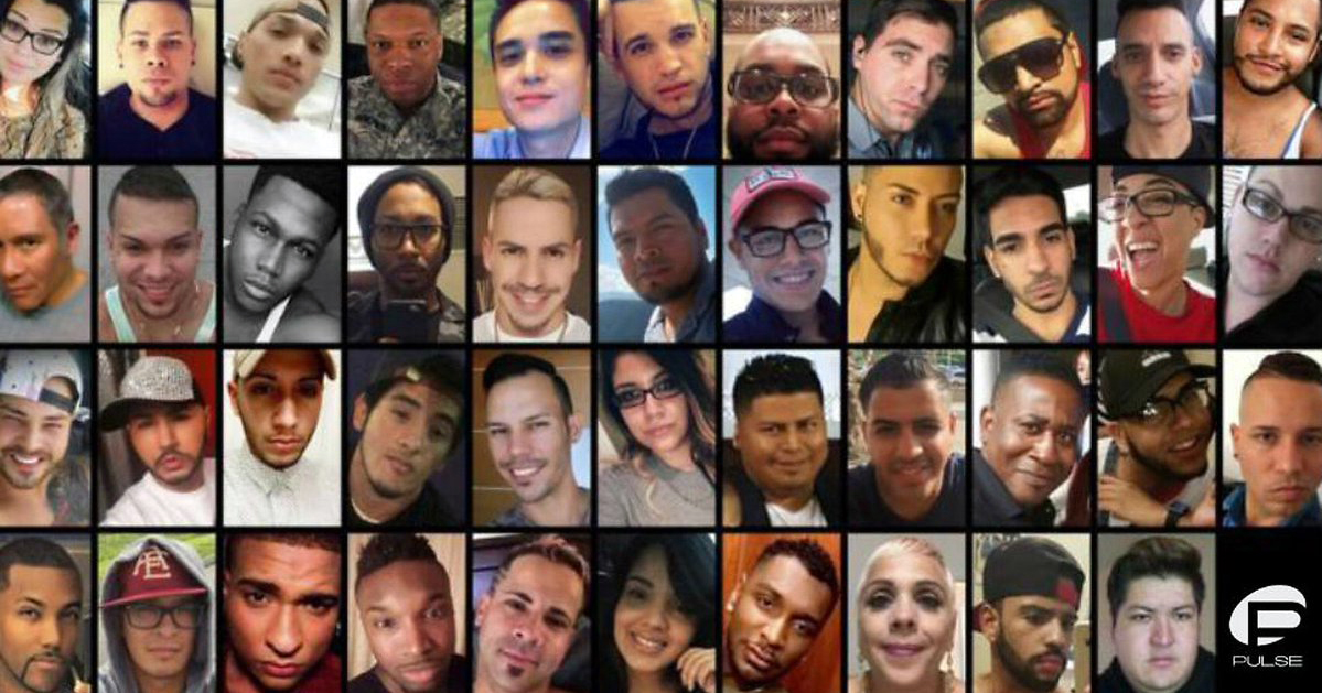Photographs of the 49 victims of the Orlando shooting