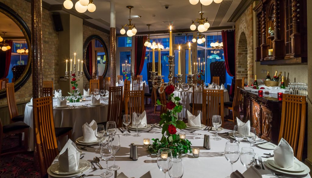 Trinity City Hotel's dining hall in Dublin where the Vintage Wedding Party will be