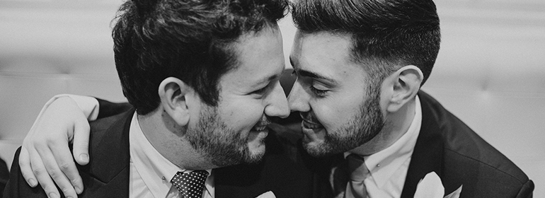 An LGBT couple getting married after being on RTE 2's Then comes marriage