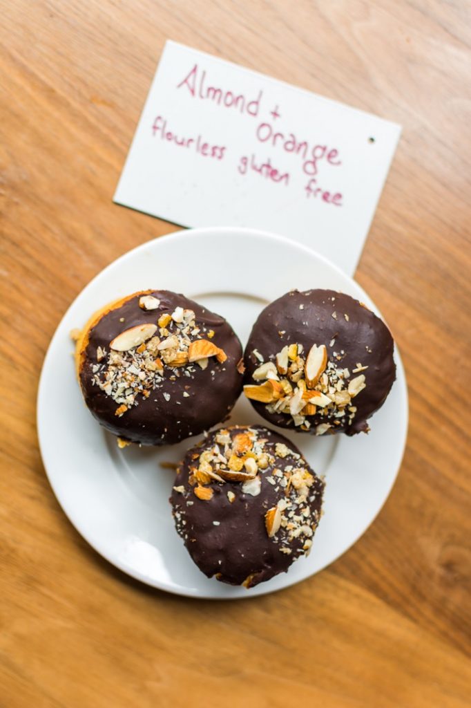 Brother hubbard - almond and orange cakes on a plate