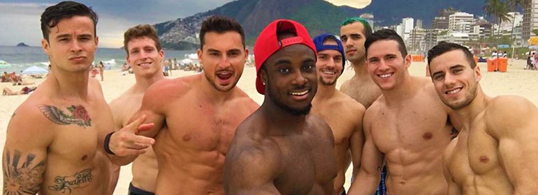 Rio 2016 Olympic athletes topless on a beach