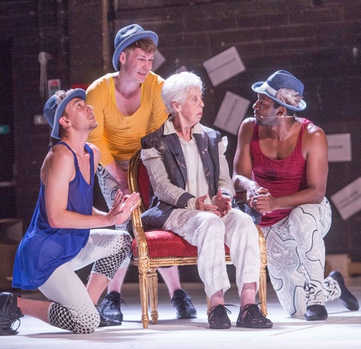 Lear and her three sons.