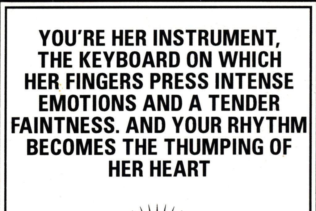 One of the posters from pilly willy and the irish queer archives showing black text on a white background