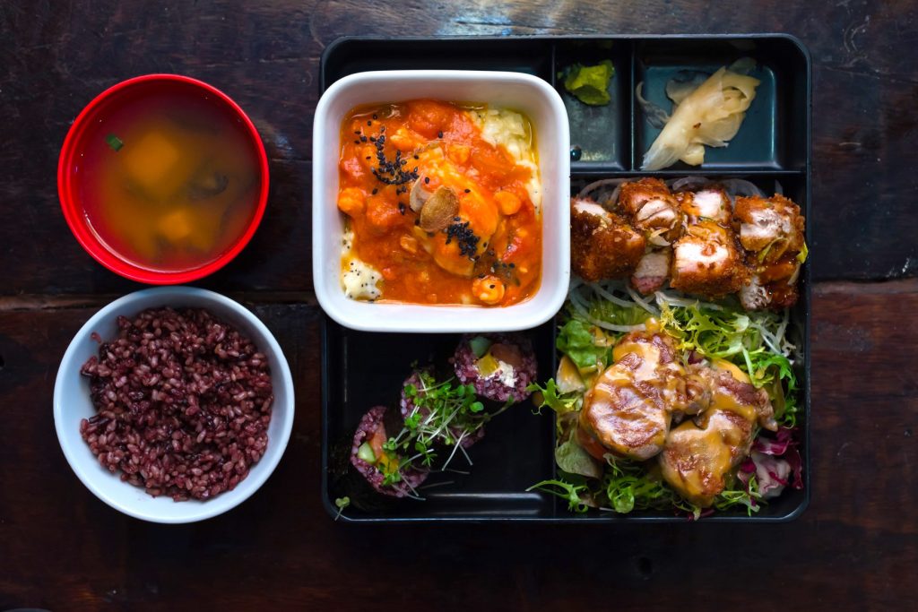 A bento box from Yamamori Sushi, who's manager Graham Ryan we interviewed in this month's Amuse Bouche