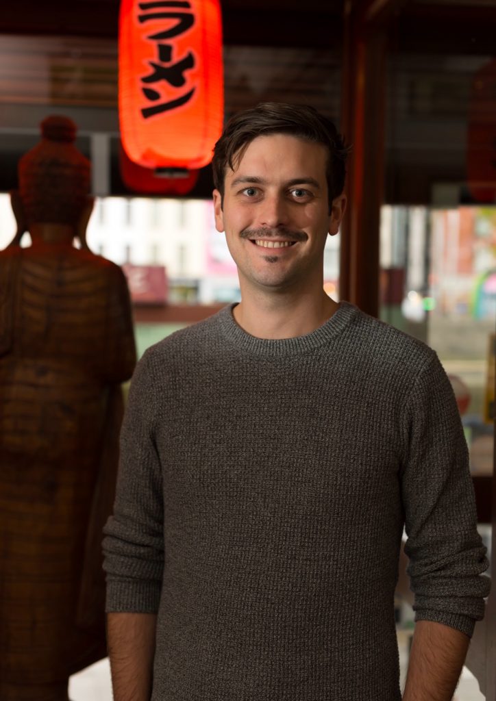Graham Ryan standing at the front door of yamamori sushi