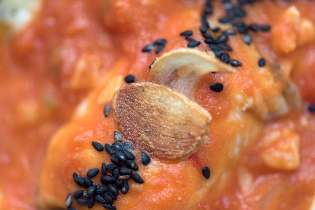 Salmon sushi from Yamamori Sushi, who's manager Graham Ryan we interviewed in this month's Amuse Bouche