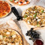 Selection of pizzas at sophie's restaurant at the dean hotel for the November 2016 Amuse Bouche