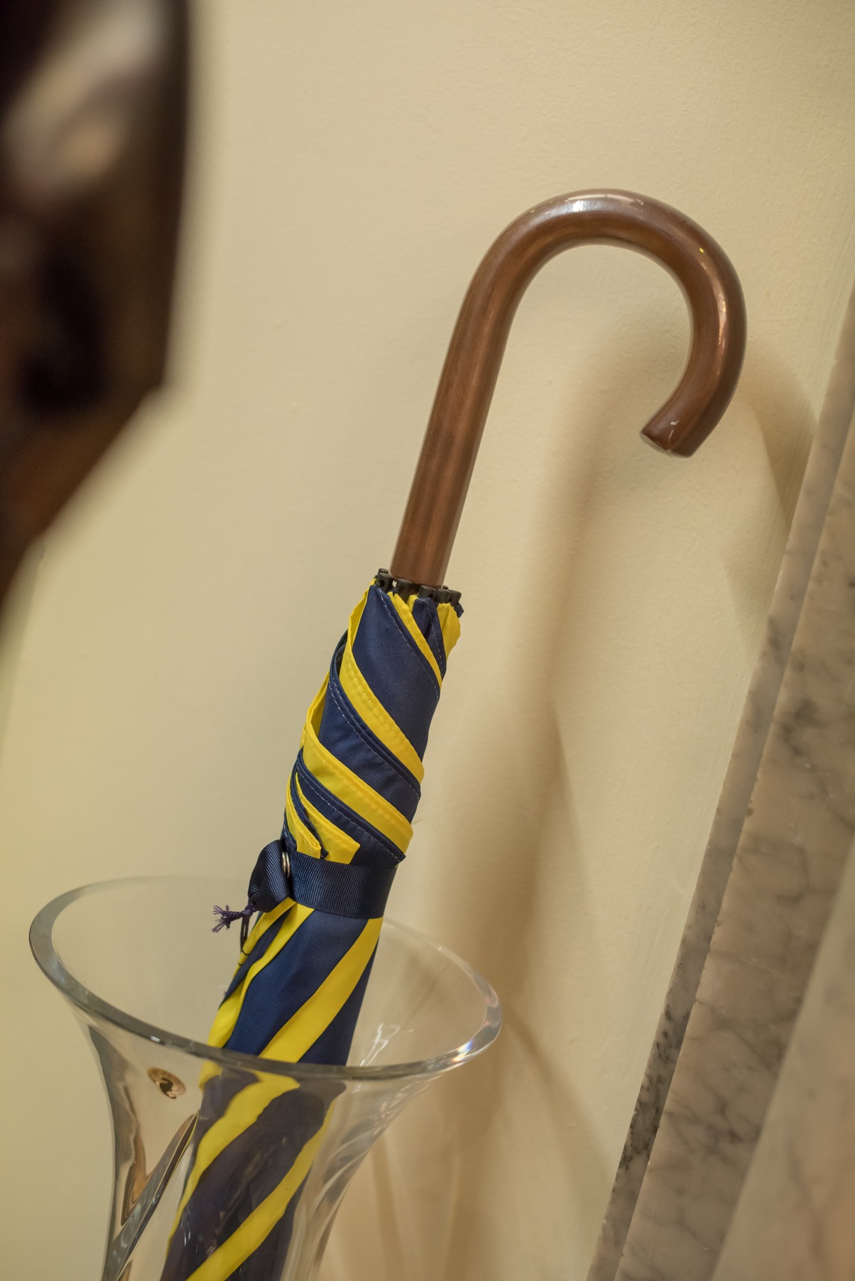 An umbrella at a Louis Copeland store