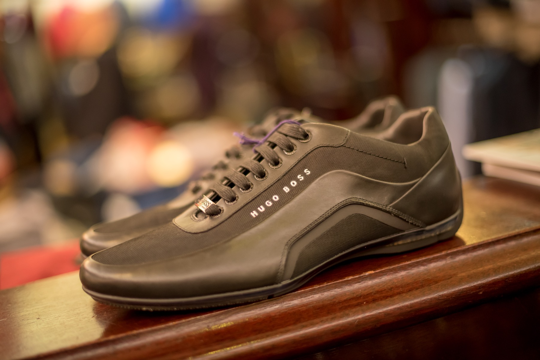 Hugo Boss black runners at a Louis Copeland store