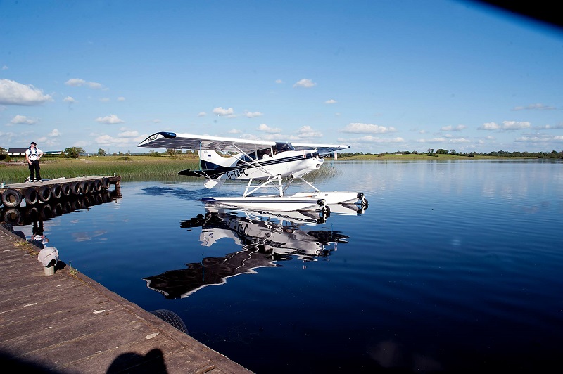 A plane on water at Irish LGBT wedding venue, the watermill lodge