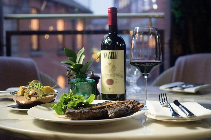 A gorgeous steak and wine at Wilde restaurant, the place reviewed by James Kavanagh