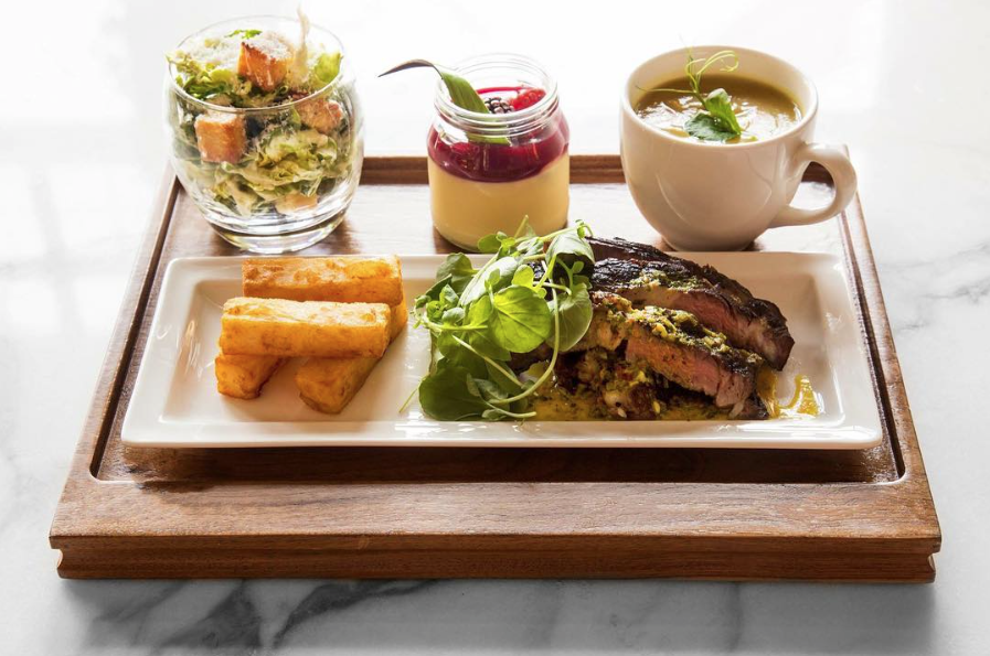 A picture of differently coloured food at Wilde restaurant, the place reviewed by James Kavanagh