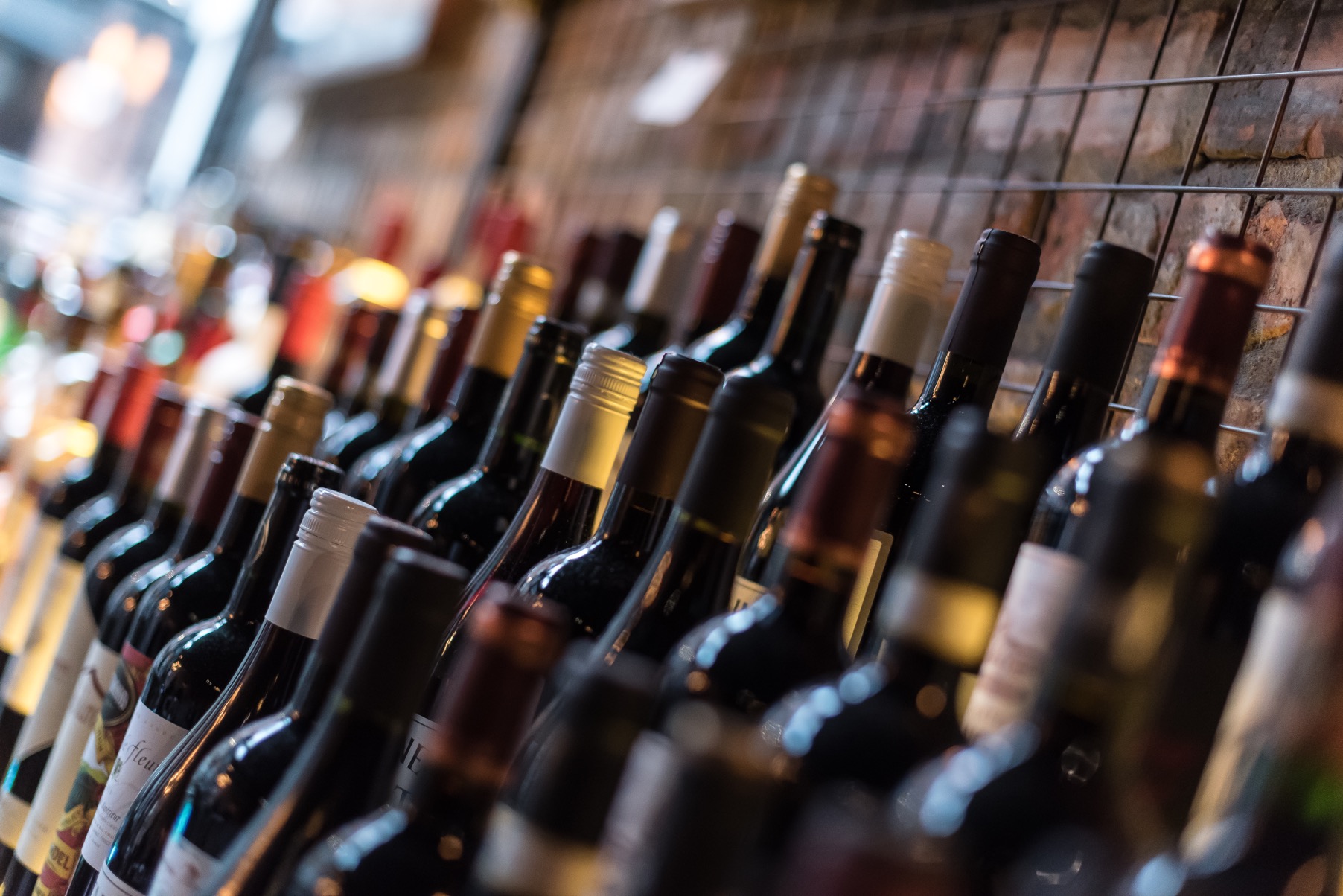 Wine bottles at San Lorenzo's