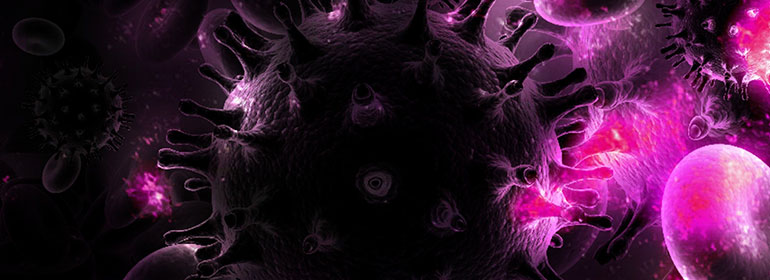 A picture of a HIV virus which is symbolic of the HIV in ireland survey that HIV Ireland are running