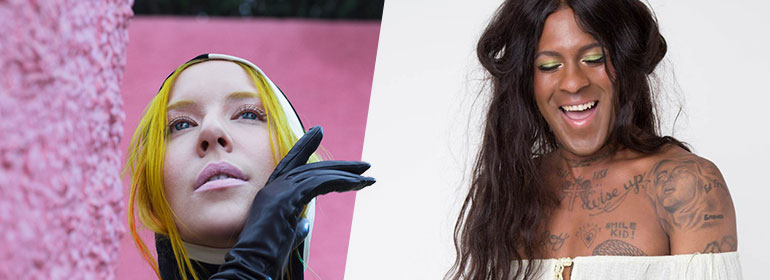 Austra and mykki Blanco who are both playing at body & soul this year