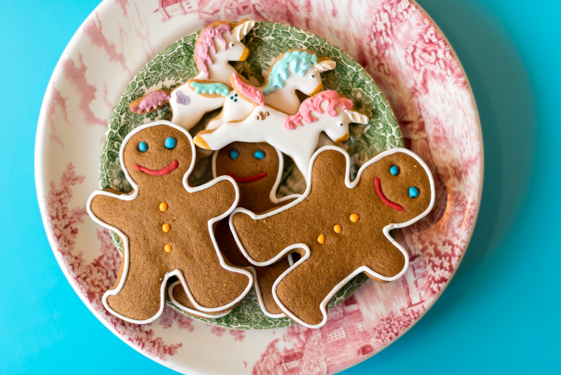 Gingerbread men and unicorns at the cake cafe and slice which are both owned by Ray O'Neill