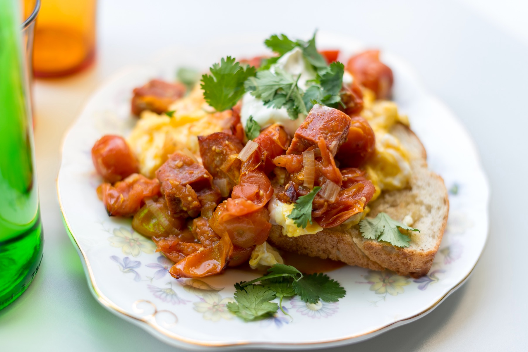 A plate of colourful food at the cake cafe and slice which are both owned by Ray O'Neill