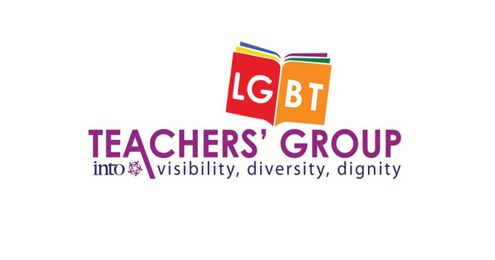 A book with the letters LGBT written on it to symbolise the INTO LGBT teachers' group