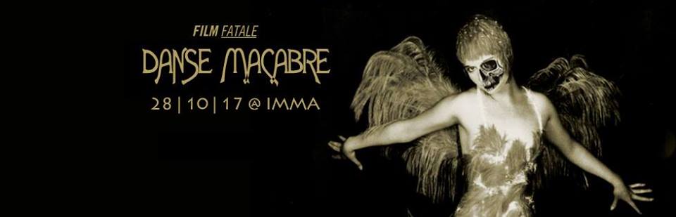 Film Fatale's Danse Macabre Halloween poster with a creepy angel