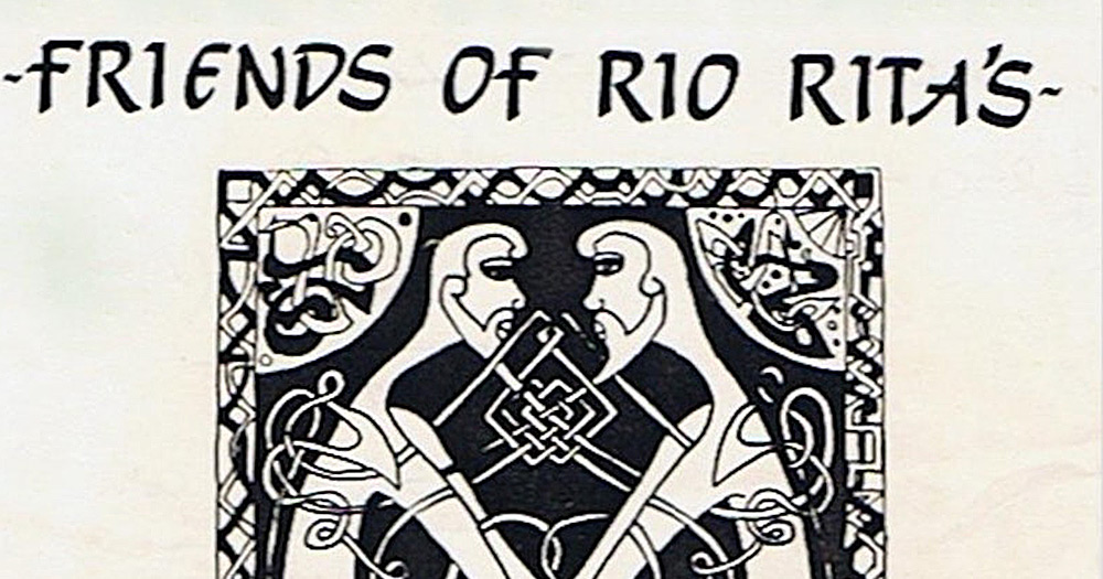The artwork for the staged reading of Friends of Rio Rita's that is being directed by Philip McMahon, RIOT director