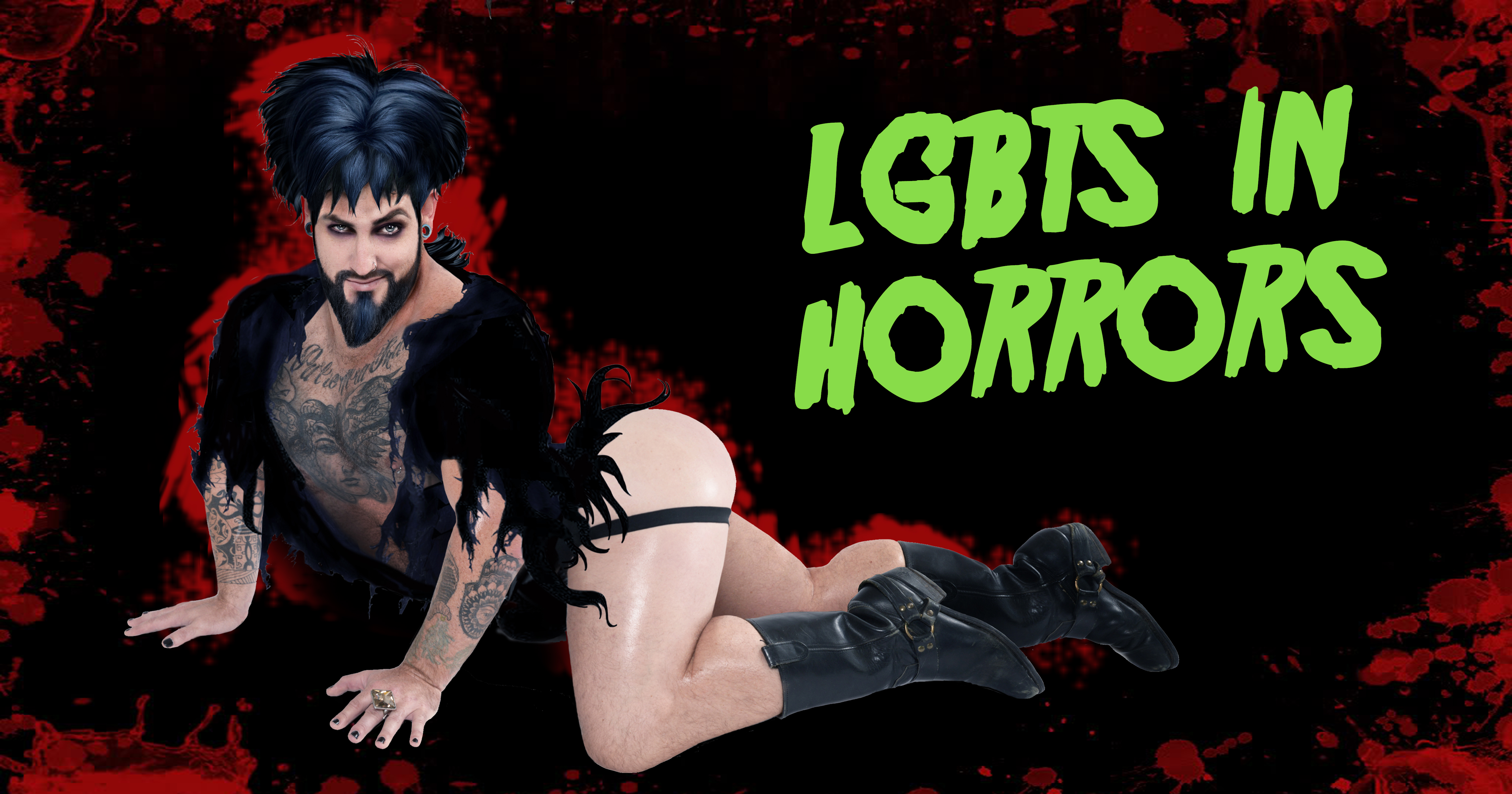 Elvira-themed photoshoot to illustrate LGBT+ characters in horror movies