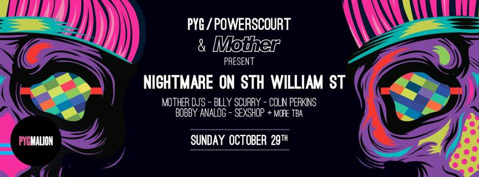 The Mother Halloween party poster for nightmare on south william street