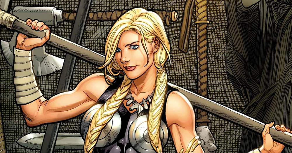 Comic version of character Valkyrie from Thor: Ragnarok 