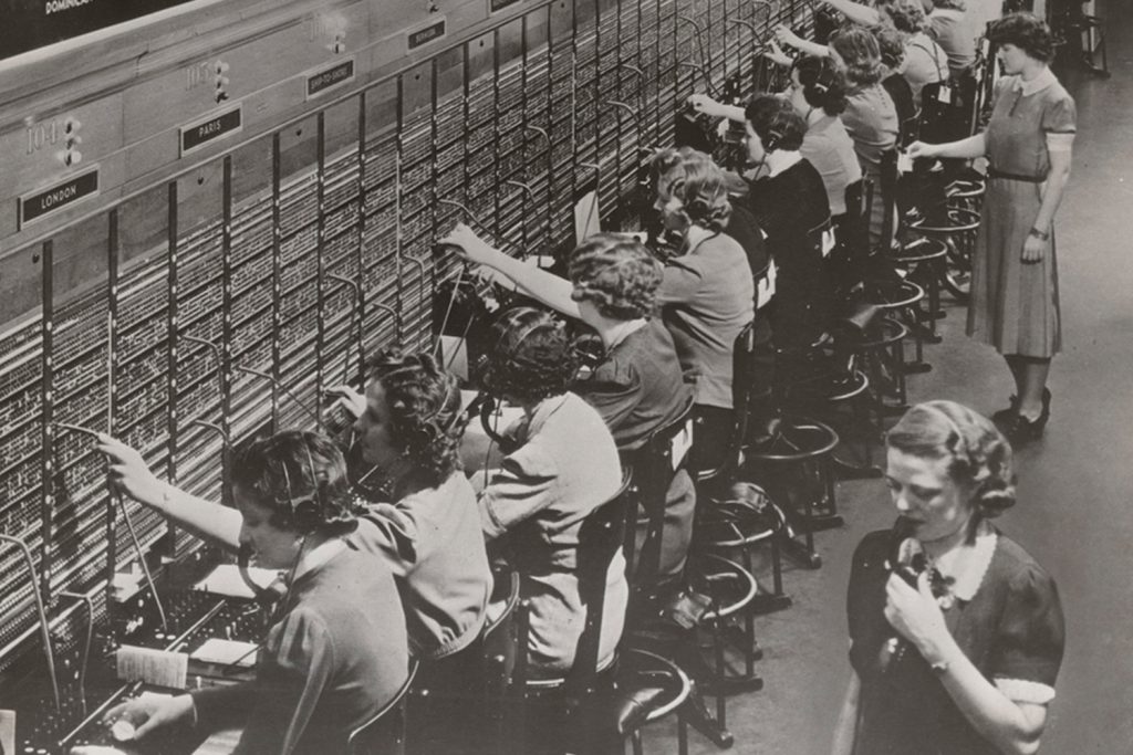 Archive photo of world war 2 switch board