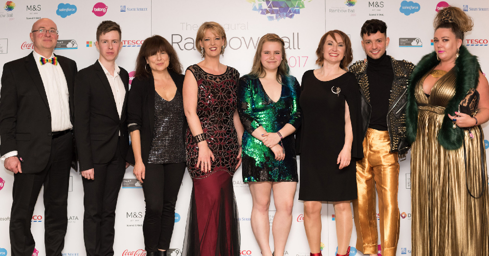 Attendees of the Rainbow ball 2017