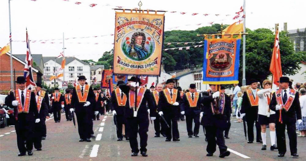 Orange order marching