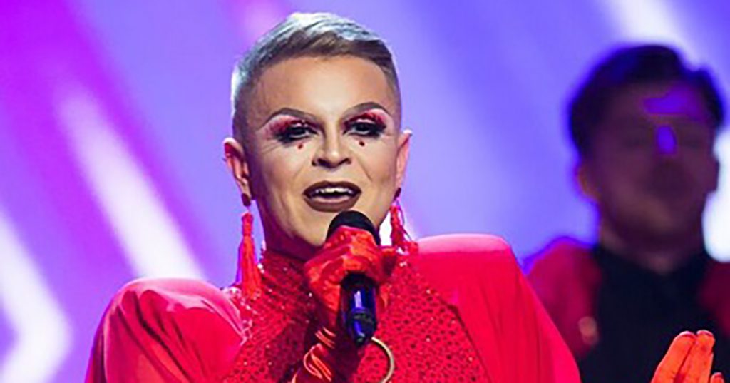 Paul Ryder performing at Ireland's Got Talent