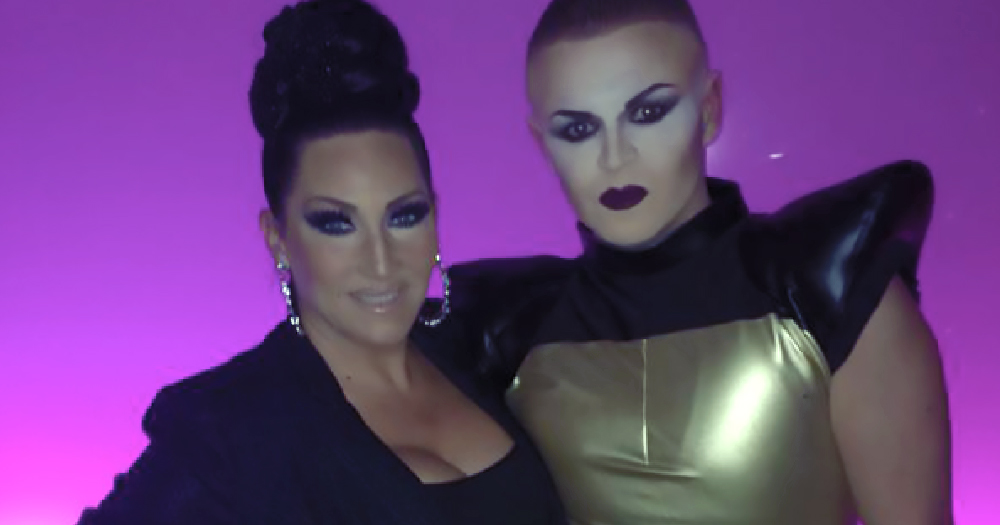Paul Ryder and Michelle Visage pose for a photo