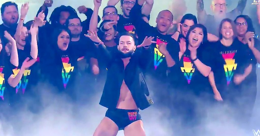 Wrestlemania star Finn Bálor makes his entrance