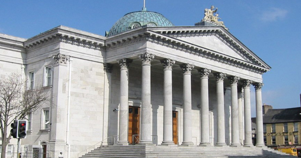 Exterior of Cork City court house where blackmail trial took place