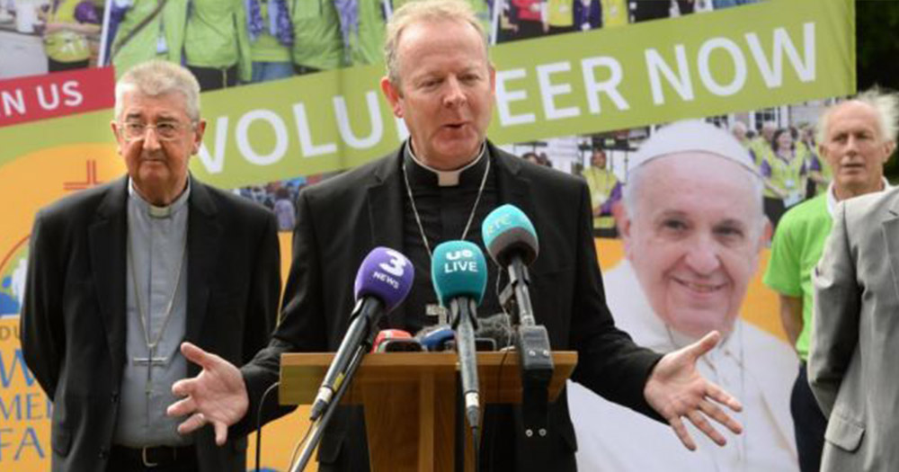 Archbishop Eamon Martin speaking at an event about WMF