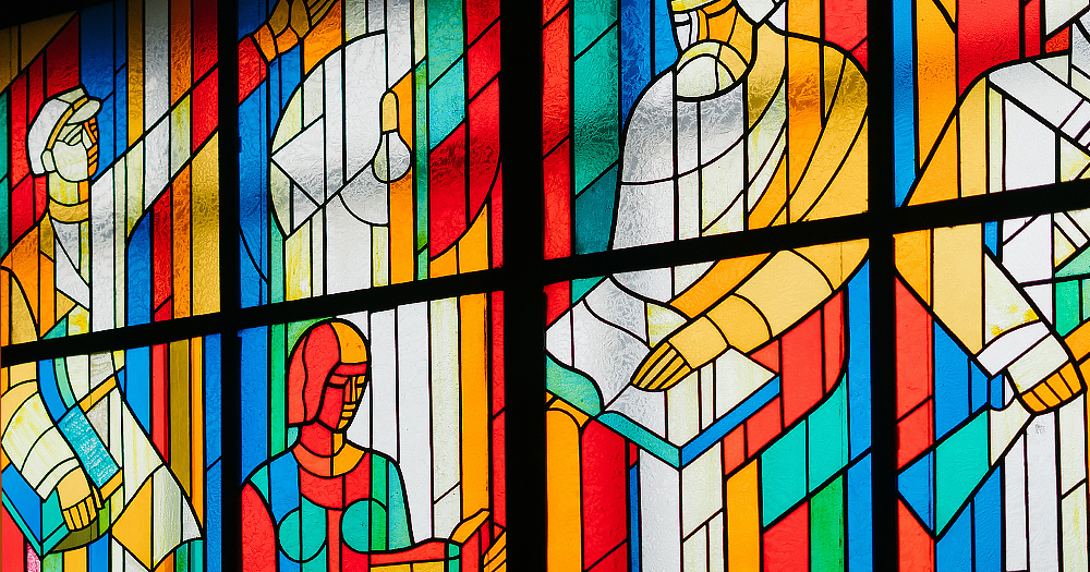 Leviticus allowed gay sex, stained glass window