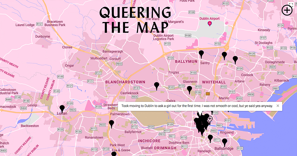 Screenshot of Queering the Map