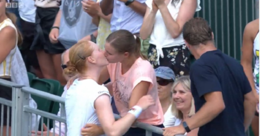 Lesbian Tennis Star Kisses Girlfriend On Live TV At Wimbledon